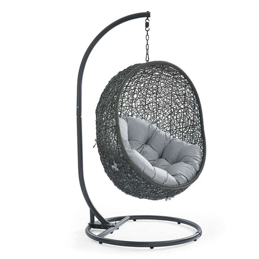 Modway - Hide Outdoor Patio Swing Chair With Stand - EEI-2273-GRY-GRY veiw 1