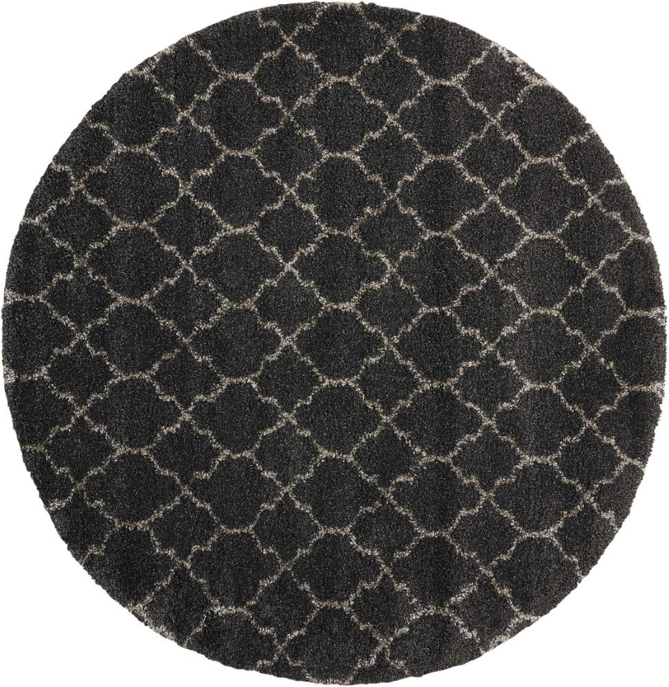 Nourison - Amore AMOR2 Black 710in x Round Rug - AMOR2-99446320049_CLOSEOUT veiw 1