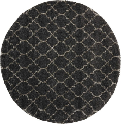 Nourison - Amore AMOR2 Black 710in x Round Rug - AMOR2-99446320049_CLOSEOUT veiw 1