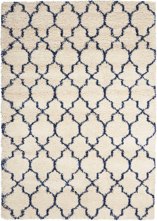 Nourison - Amore AMOR2 Blue and Ivory 10x13 Rug - AMOR2-99446320322_CLOSEOUT veiw 1