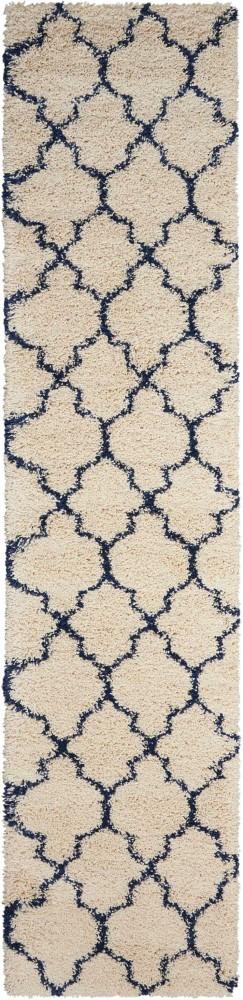 Nourison - Amore AMOR2 Blue and Ivory 22in x 10 Hallway Rug - AMOR2-99446320223_CLOSEOUT veiw 1