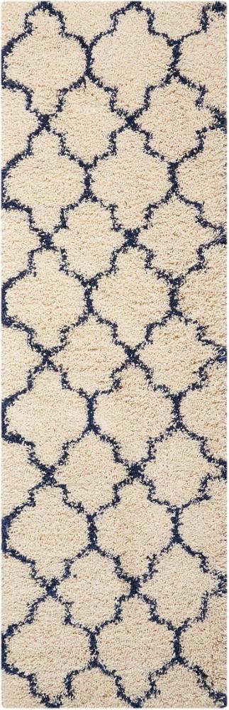 Nourison - Amore AMOR2 Blue and Ivory 22in x 76in Hallway Rug - AMOR2-99446320216_CLOSEOUT veiw 1