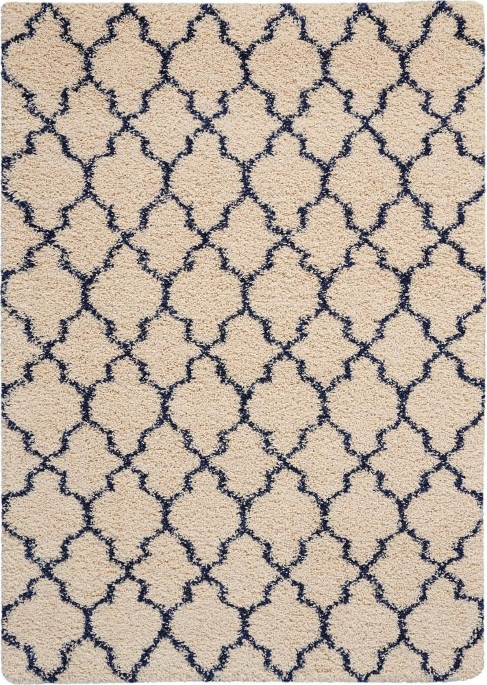 Nourison - Amore AMOR2 Blue and Ivory 53in x 75in Area Rug - AMOR2-99446171955_CLOSEOUT veiw 1