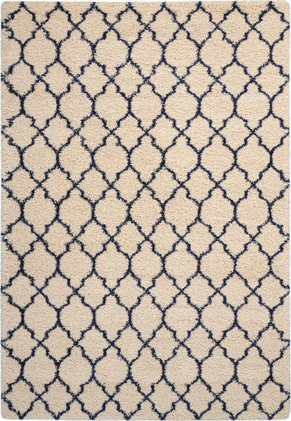 Nourison - Amore AMOR2 Blue and Ivory 67in x 96in Rug - AMOR2-99446320315_CLOSEOUT veiw 1