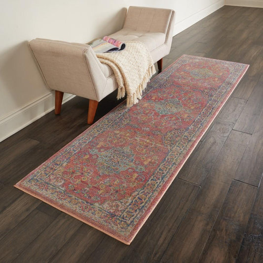 Nourison - Ankara Global ANR01 Multicolor 2 x 6 Low-pile Hallway Rug - ANR01-99446456298_CLOSEOUT veiw 2