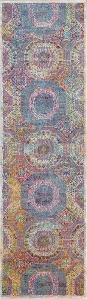 Nourison - Ankara Global ANR05 Multicolor 2 x 6 Low-pile Hallway Rug - ANR05-99446456885_CLOSEOUT veiw 1