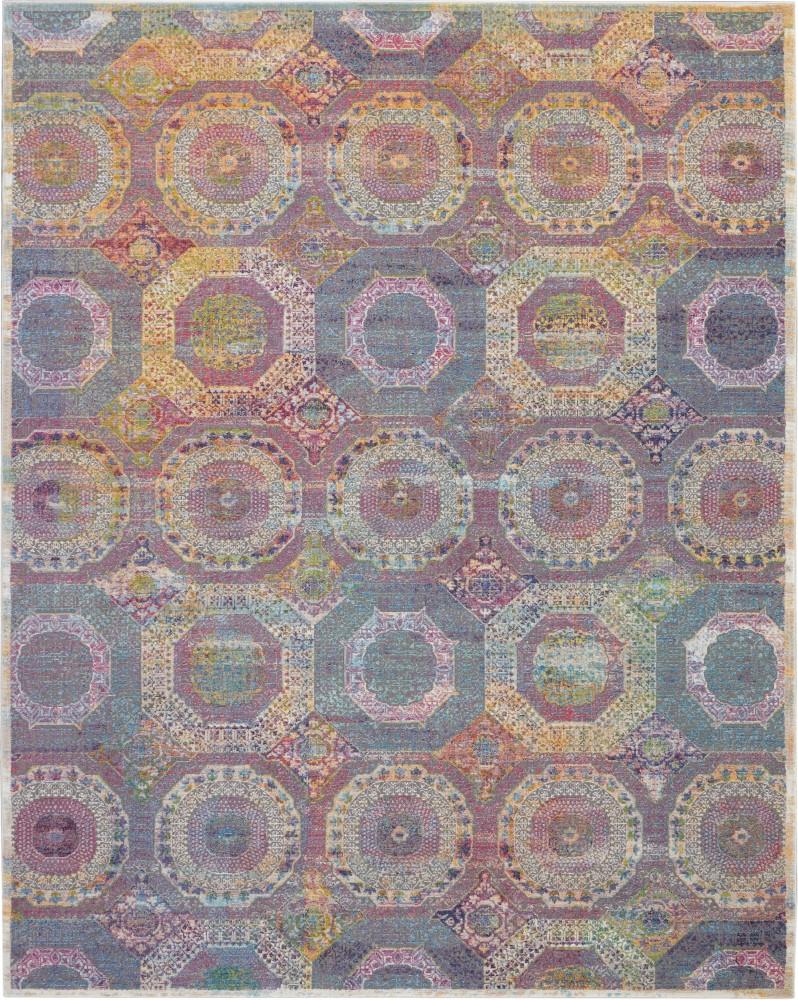 Nourison - Ankara Global ANR05 Multicolor 810in x 1110in Oversized Low-pile Rug - ANR05-99446456960_CLOSEOUT veiw 1