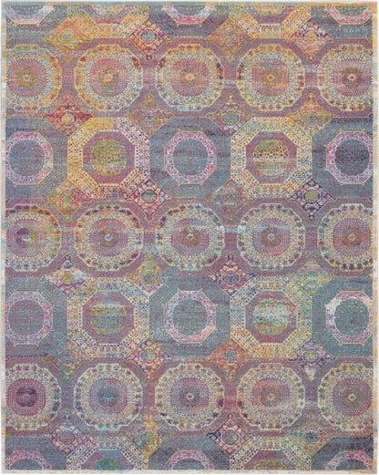 Nourison - Ankara Global ANR05 Multicolor 810in x 1110in Oversized Low-pile Rug - ANR05-99446456960_CLOSEOUT veiw 1
