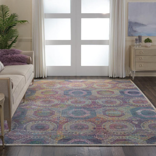 Nourison - Ankara Global ANR05 Multicolor 810in x 1110in Oversized Low-pile Rug - ANR05-99446456960_CLOSEOUT veiw 2