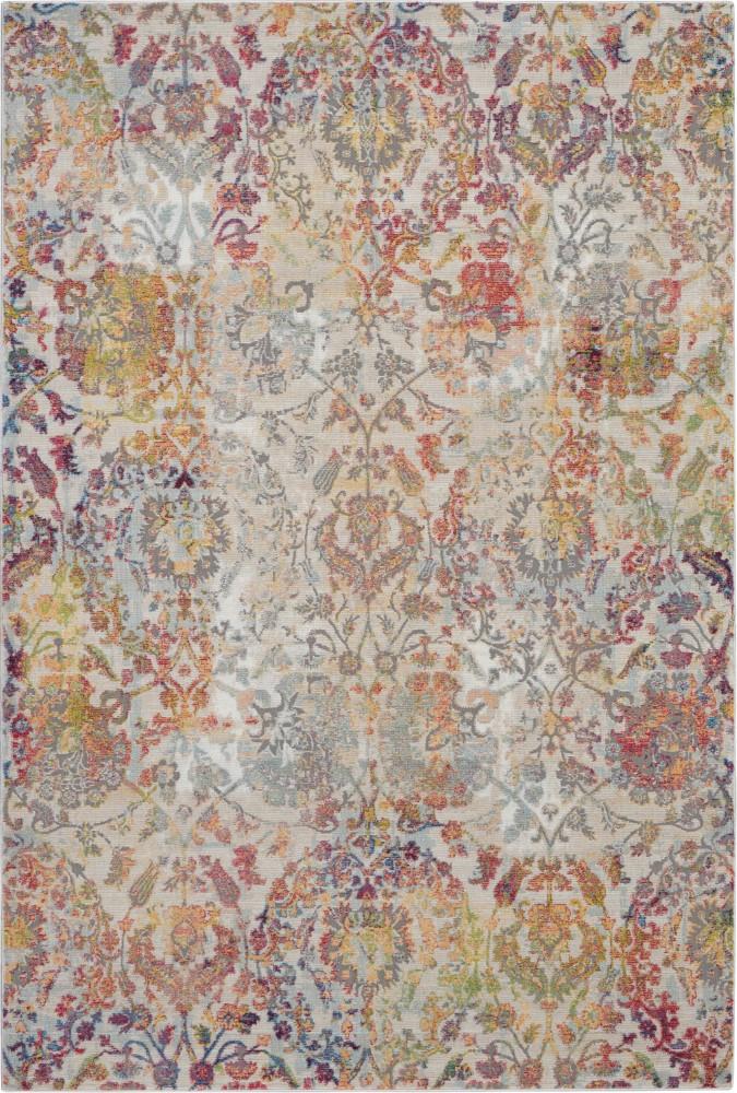 Nourison - Ankara Global ANR06 White and Orange 53in x 76in French Country Area Rug - ANR06-99446457226_CLOSEOUT veiw 1