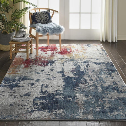 Nourison - Ankara Global ANR10 Multicolor 4x6 Abstract Area Rug - ANR10-99446474988_CLOSEOUT veiw 2