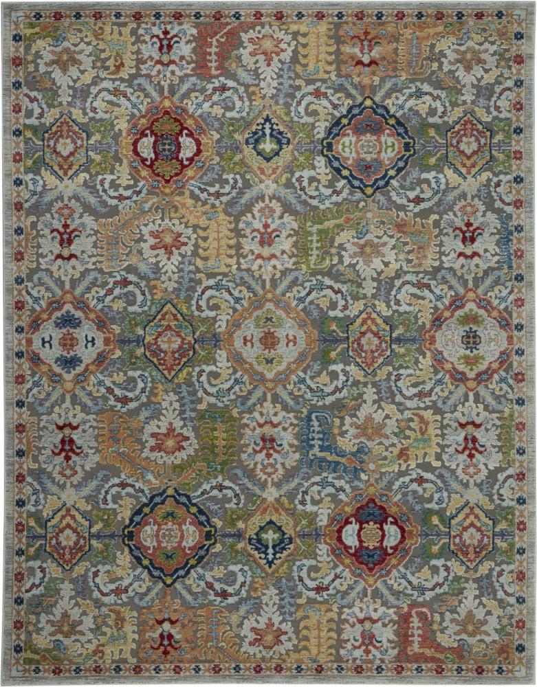 Nourison - Ankara Global ANR12 Bone Multicolor 710in x 910in Large Textured Rug - ANR12-99446498236_CLOSEOUT veiw 1