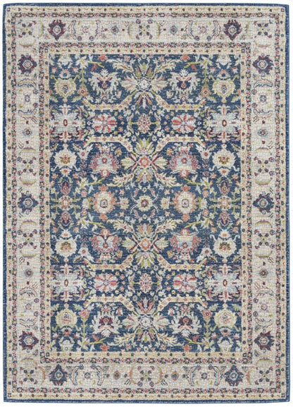 Nourison - Ankara Global ANR13 Navy Blue Multicolor 53in x 76in Persian Area Rug - ANR13-99446498328_CLOSEOUT veiw 1