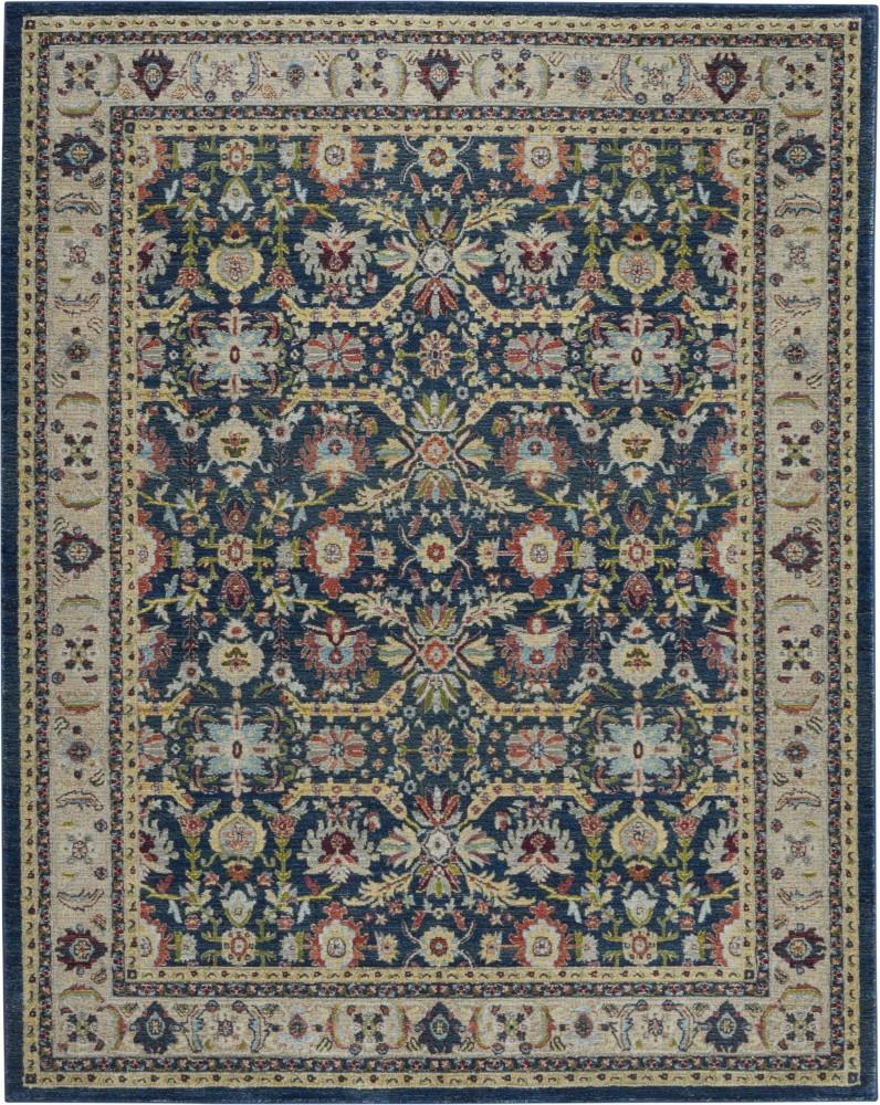Nourison - Ankara Global ANR13 Navy Blue Multicolor 710in x 910in Large Textured Rug - ANR13-99446498342_CLOSEOUT veiw 1