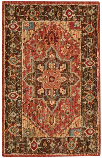 Nourison - Living Treasures LI01 Brown 26in x 43in Area Rug - LI01-99446667229_CLOSEOUT veiw 1