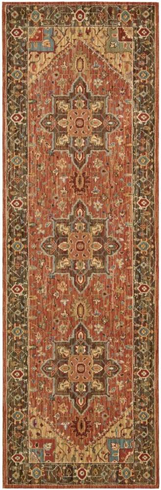 Nourison - Living Treasures LI01 Brown 26in x 8 Hallway Rug - LI01-99446668301_CLOSEOUT veiw 1