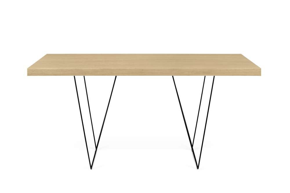 TEMAHOME - Multi 63 Table Top with Trestles in Oak / Black Lacquered Steel - 9500613760 veiw 5