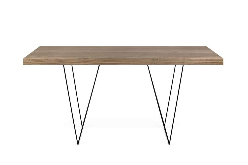 TEMAHOME - Multi 63 Table Top with Trestles in Walnut / Black Lacquered Steel - 9500613777 veiw 3