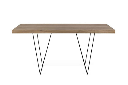 TEMAHOME - Multi 63 Table Top with Trestles in Walnut / Black Lacquered Steel - 9500613777 veiw 3