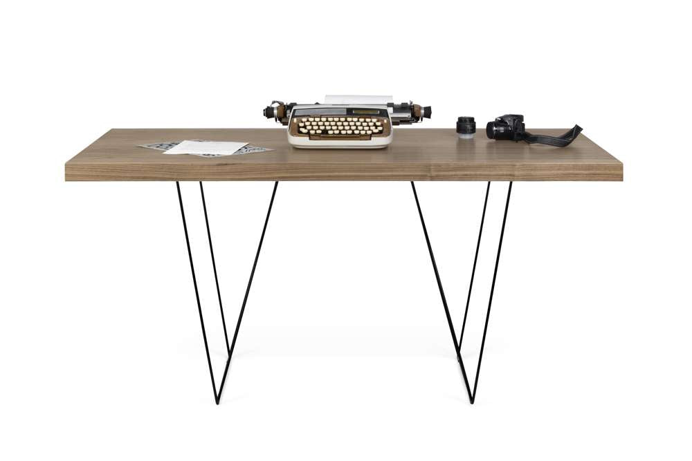 TEMAHOME - Multi 63 Table Top with Trestles in Walnut / Black Lacquered Steel - 9500613777 veiw 5