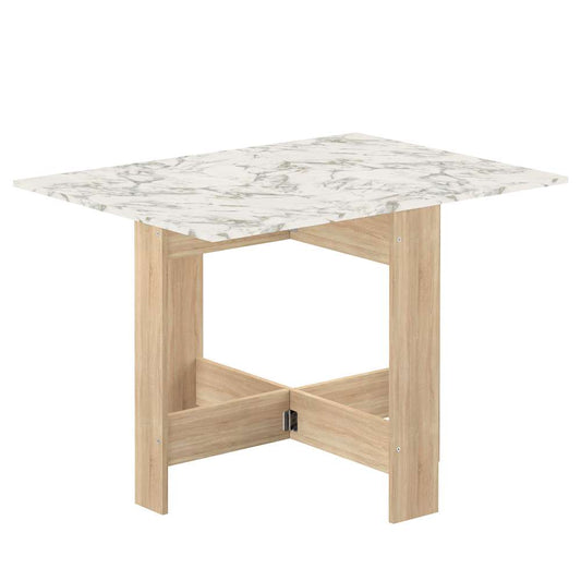 TEMAHOME - Papillon Foldable Table in Oak Color / Marble Look - E2050A5645X00 veiw 1