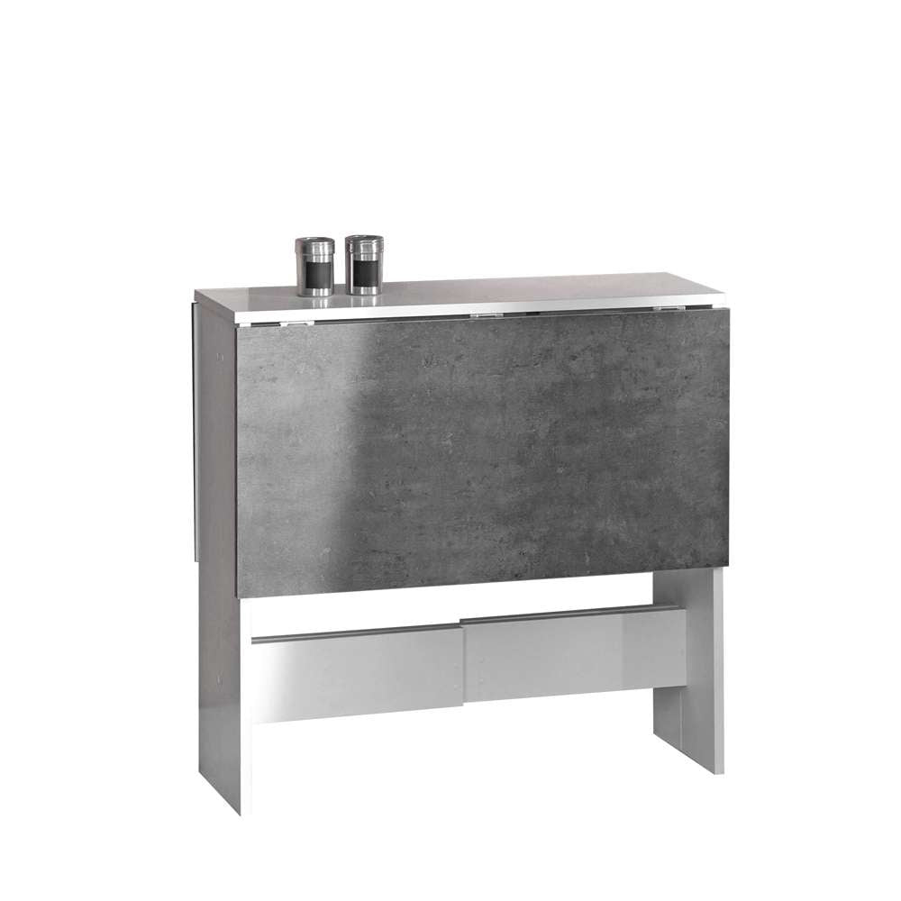 TEMAHOME - Papillon Foldable Table in White / Concrete Look - E2050A2198X00 veiw 4