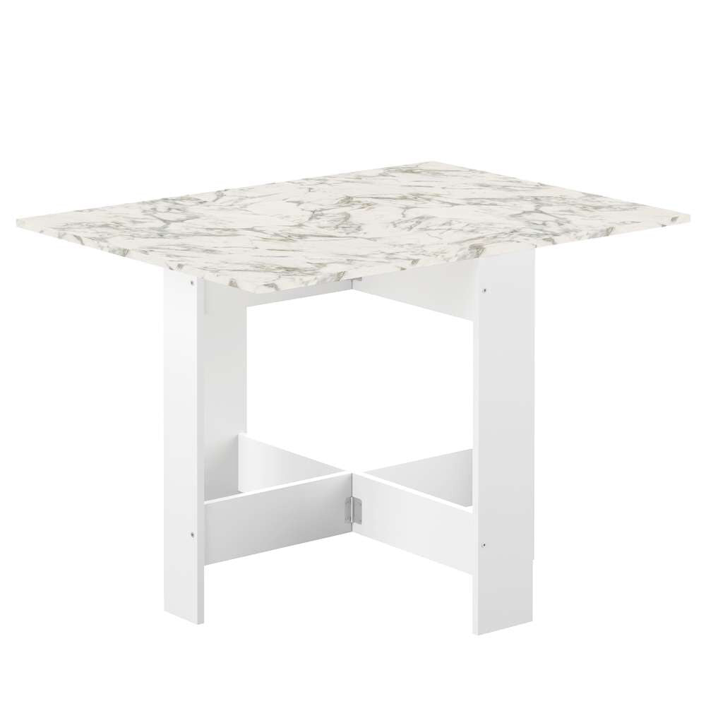 TEMAHOME - Papillon Foldable Table in White / Marble Look - E2050A5545X00 veiw 1