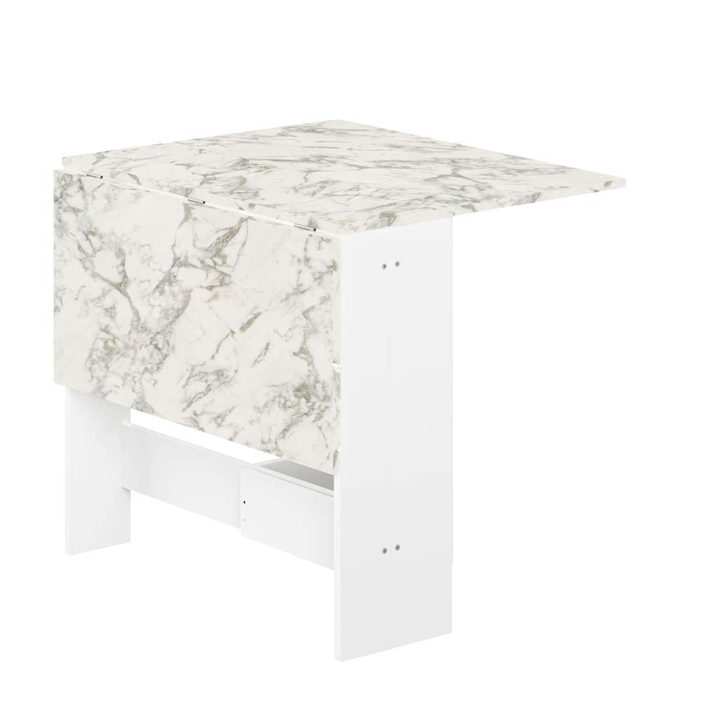 TEMAHOME - Papillon Foldable Table in White / Marble Look - E2050A5545X00 veiw 2