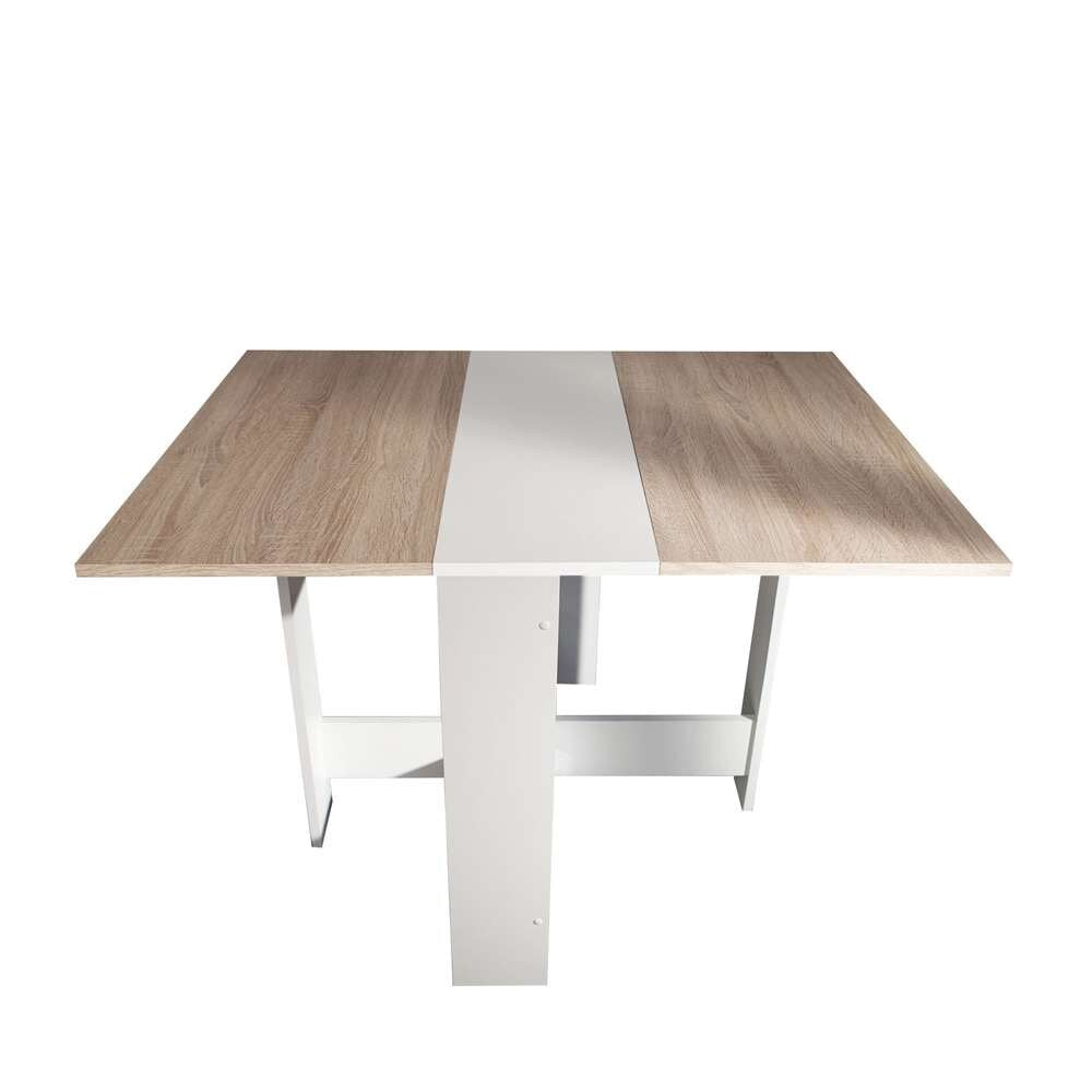 TEMAHOME - Papillon Foldable Table in White / Natural Oak Color - E2050A2134X00 veiw 1