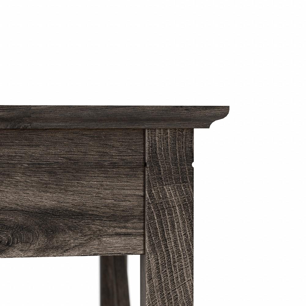 Bush Furniture - Key West 60W L Desk in Dark Gray Hickory - KWD160GH-03 veiw 4