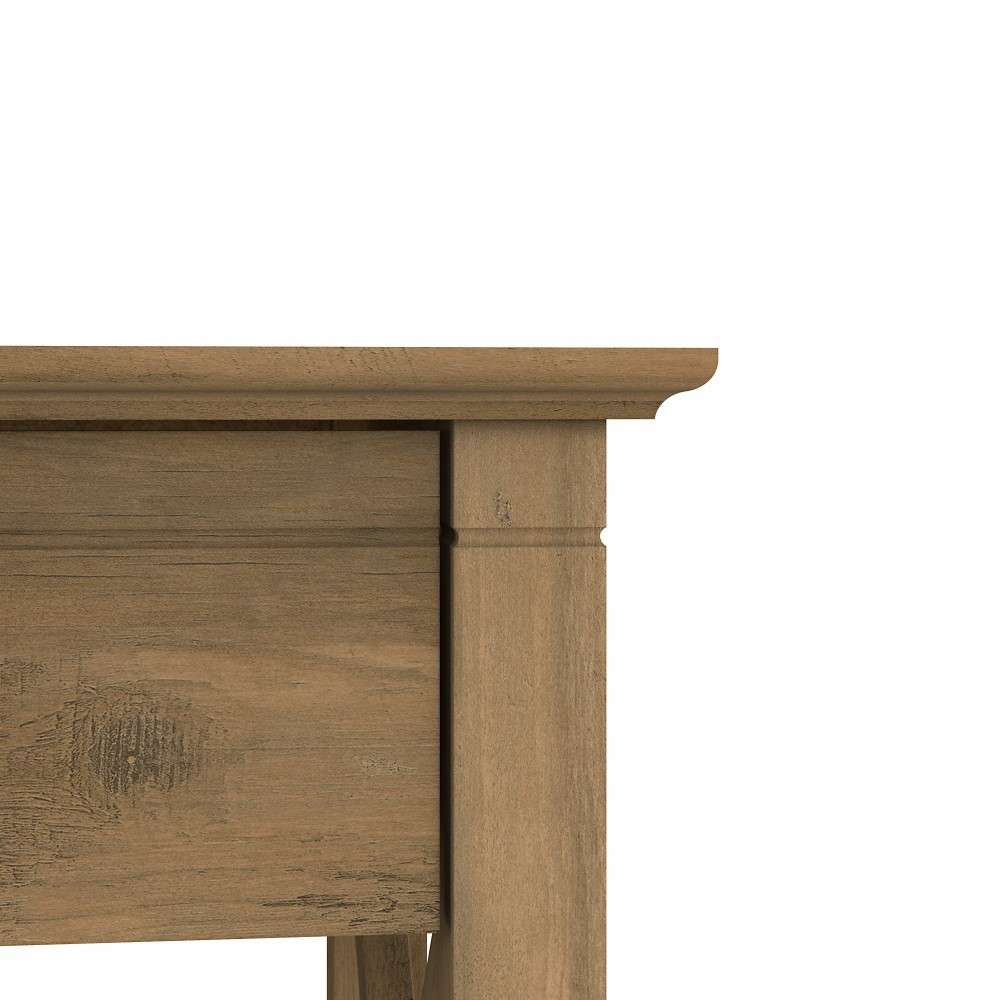 Bush Furniture - Key West 60W L Shaped Desk in Reclaimed Pine - KWD160RCP-03 veiw 2