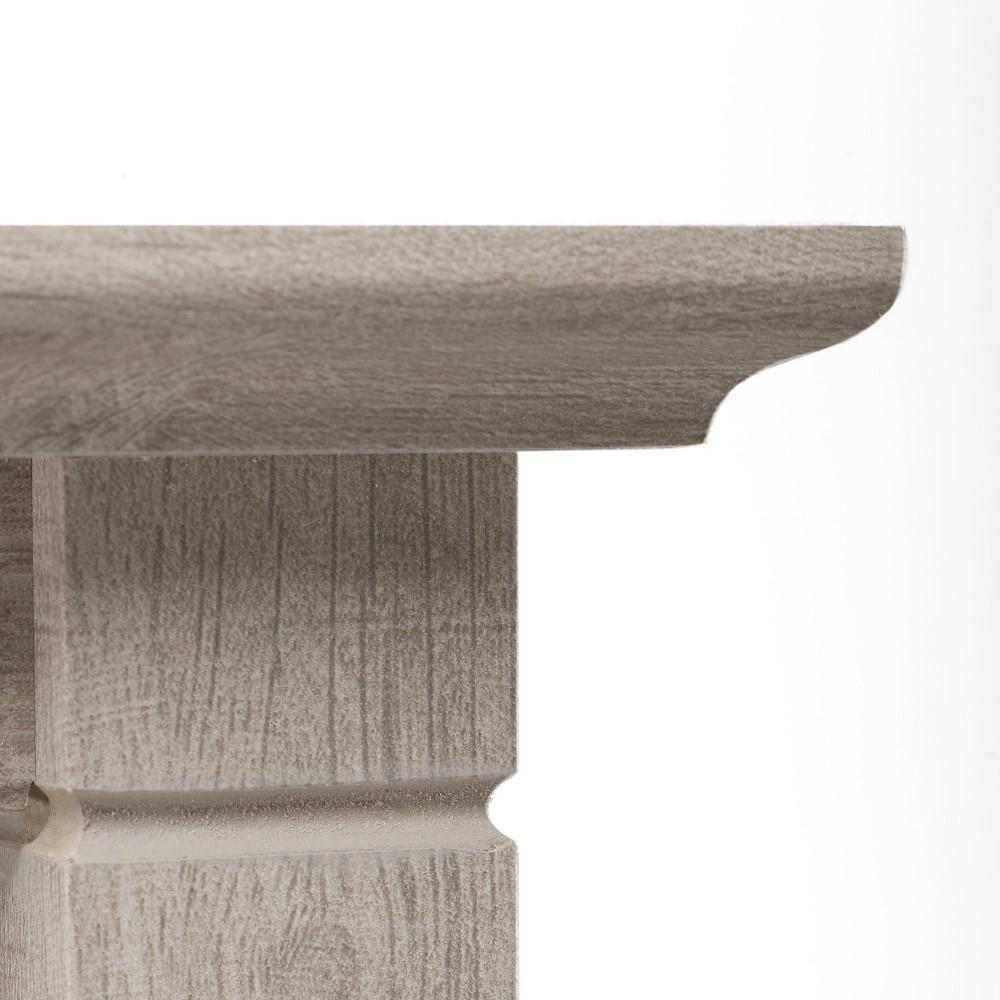 Bush Furniture - Key West 60W L Shaped Desk in Washed Gray - KWD160WG-03 veiw 4
