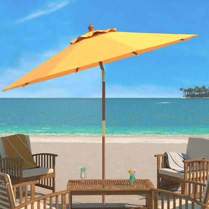 Safavieh - Bethany 9Ft Wooden Umbrella - Yellow - PAT8009Y veiw 2