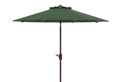 Safavieh - Ortega 9 Ft Crank Umbrella - Hunter Green - PAT8001H veiw 1