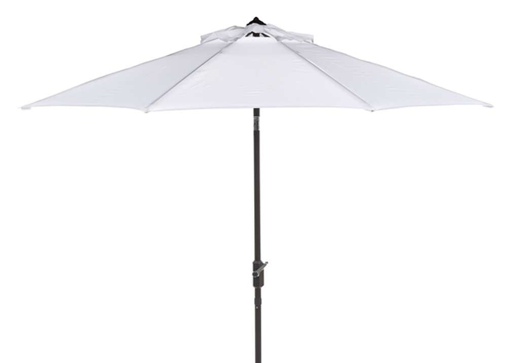 Safavieh - Ortega 9 Ft Crank Umbrella - White - PAT8001F veiw 1