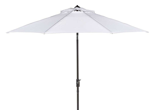 Safavieh - Ortega 9 Ft Crank Umbrella - White - PAT8001F veiw 1