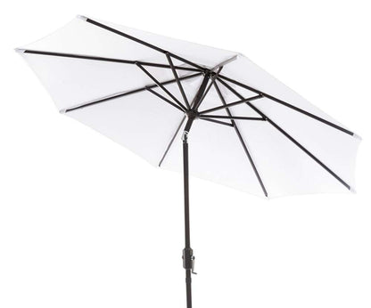 Safavieh - Ortega 9 Ft Crank Umbrella - White - PAT8001F veiw 3