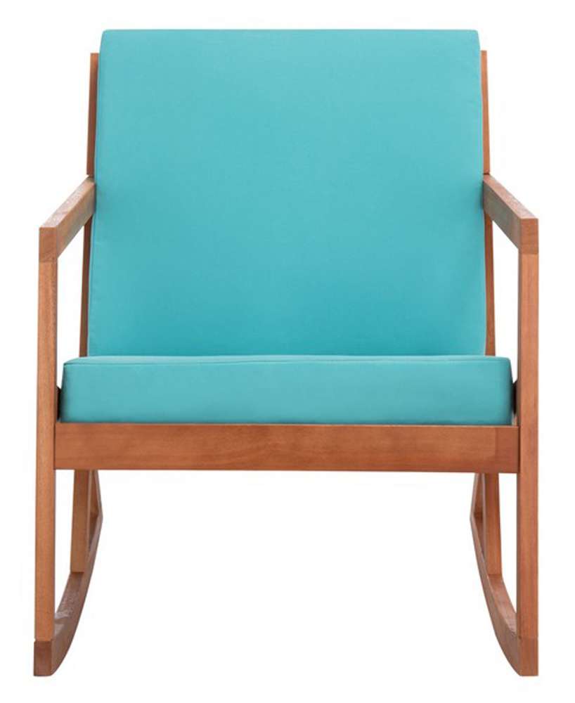 Safavieh - Vernon Rocking Chair - Natural - Aqua - PAT7013Q veiw 1