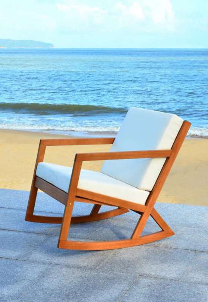 Safavieh - Vernon Rocking Chair - Natural - Beige - PAT7013A veiw 2