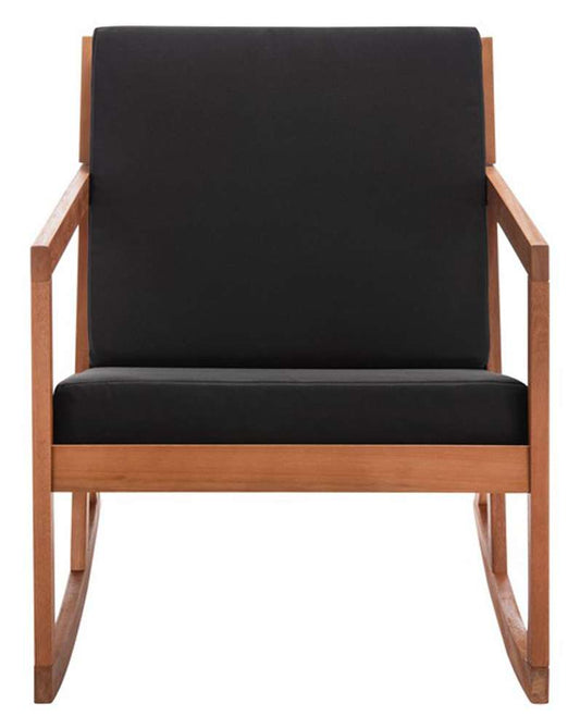 Safavieh - Vernon Rocking Chair - Natural - Black - PAT7013X veiw 1