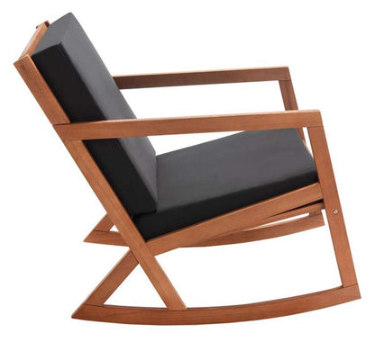 Safavieh - Vernon Rocking Chair - Natural - Black - PAT7013X veiw 4