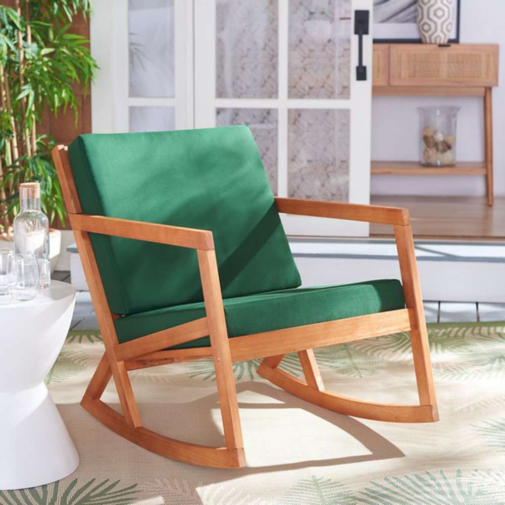 Safavieh - Vernon Rocking Chair - Natural - Green - PAT7013N veiw 2