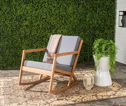 Safavieh - Vernon Rocking Chair - Natural - Grey - PAT7013D veiw 3