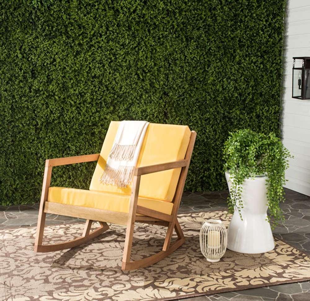 Safavieh - Vernon Rocking Chair - Natural - Yellow - PAT7013B veiw 4