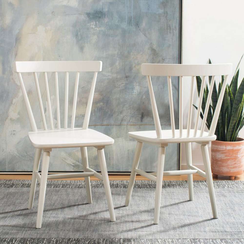 Safavieh - Winona Spindle Dining Chair - Off White  (Set of 2) - DCH8500C-SET2 veiw 2