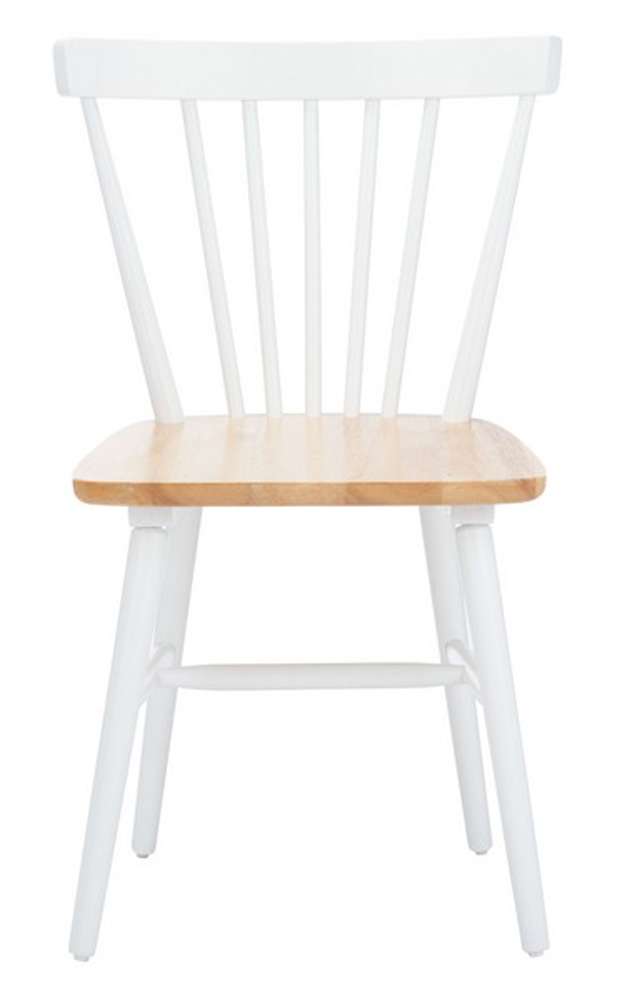 Safavieh - Winona Spindle Dining Chair - White - Natural  (Set of 2) - DCH8500F-SET2 veiw 1