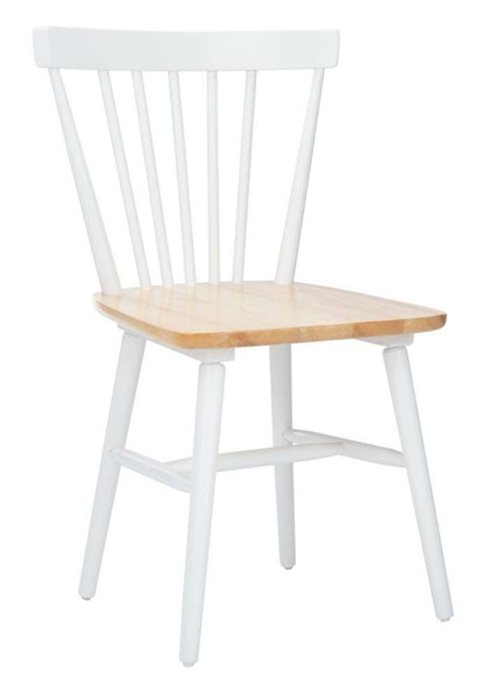 Safavieh - Winona Spindle Dining Chair - White - Natural  (Set of 2) - DCH8500F-SET2 veiw 3