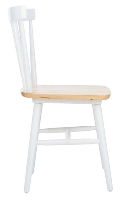 Safavieh - Winona Spindle Dining Chair - White - Natural  (Set of 2) - DCH8500F-SET2 veiw 4