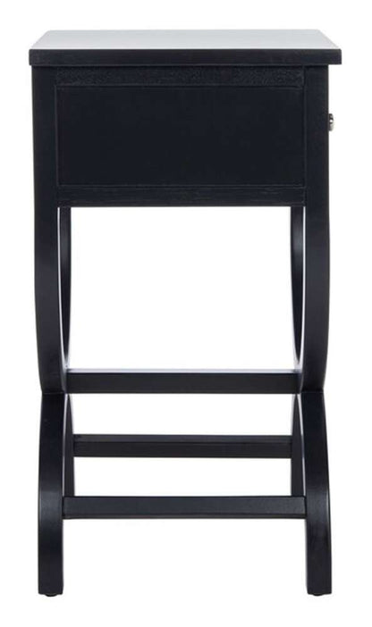 Safavieh - Maxine Accent Table W Storage Drw - Black - AMH6608B veiw 3