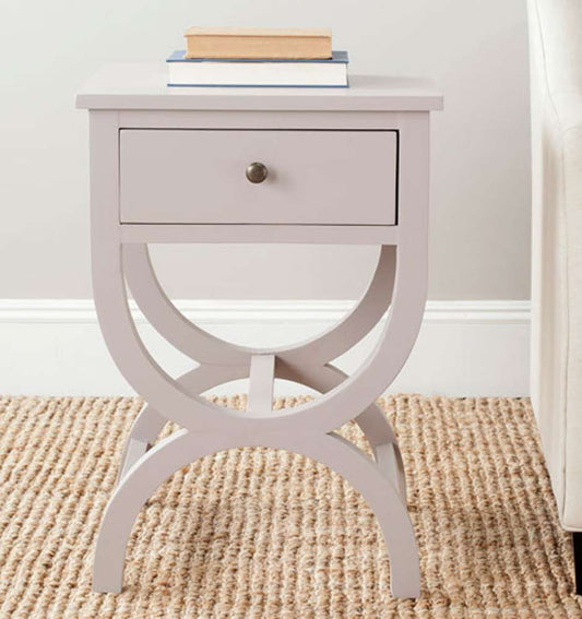 Safavieh - Maxine Accent Table W Storage Drw - Grey - AMH6608C veiw 2